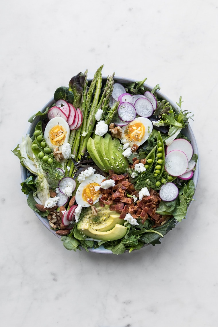 Close up of Green Salad on a Plate