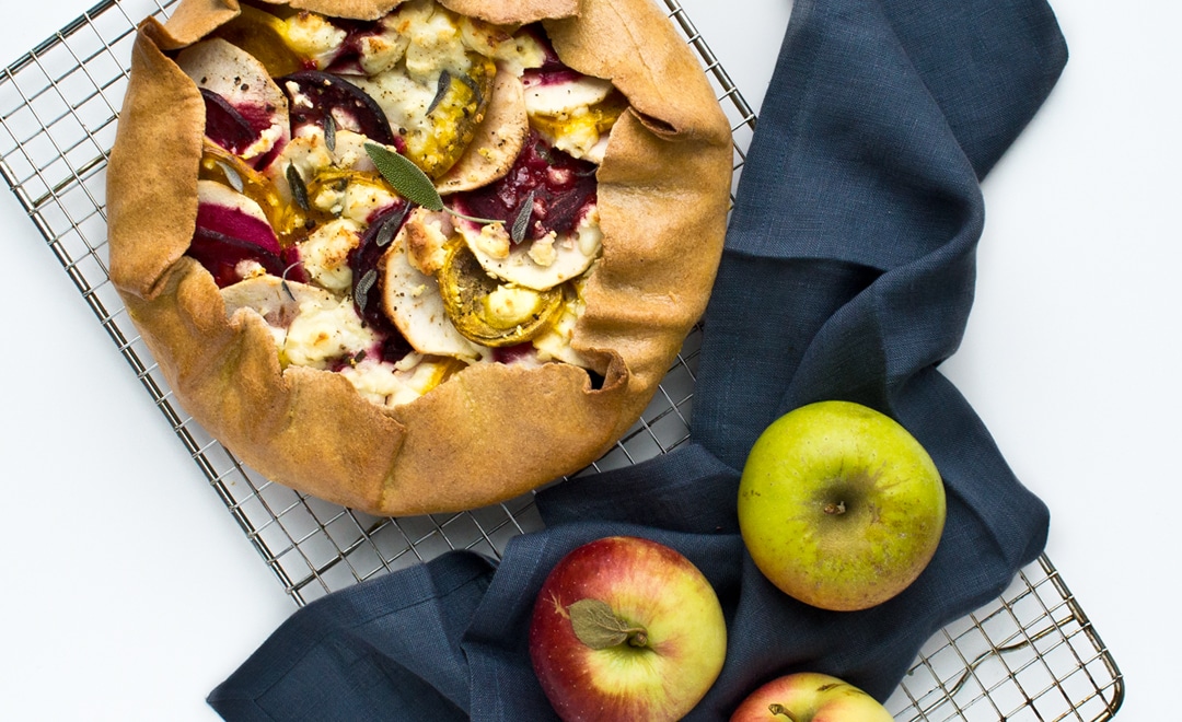 Apple and Beetroot Galette Recipe