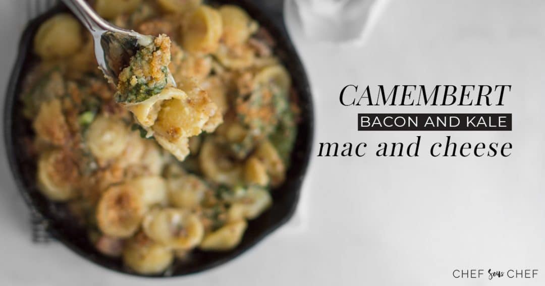 Camembert Mac and Cheese with Bacon and Kale Chef Sous Chef