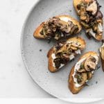Mushroom Toast Pinterest Image