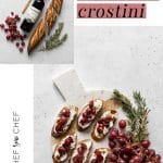 Grape and Goat Cheese Crostini Pinterest Image