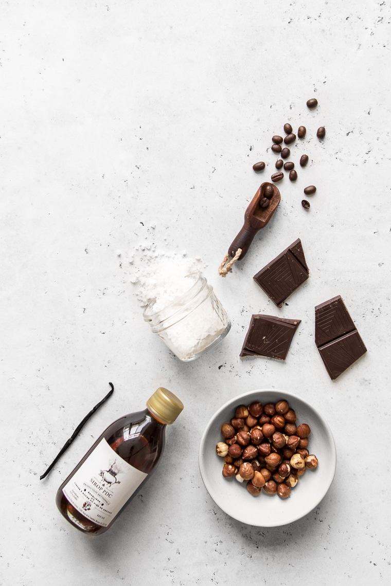 Ingredients for Chocolate Hazelnut Spread