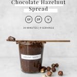 Homemade Chocolate Hazelnut Spread with Recipe Info