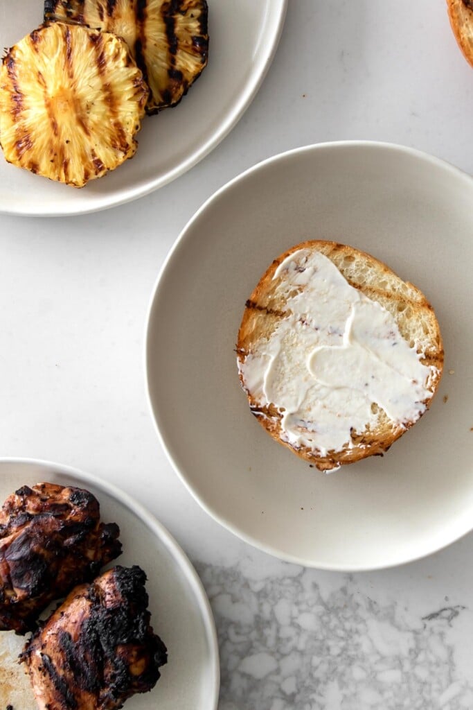 Grilled Jerk Chicken Sandwiches with Grilled Pineapple Chef Sous Chef