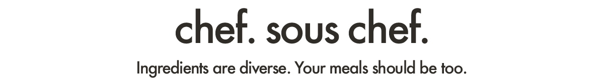 Chef Sous Chef Logo with Tagline