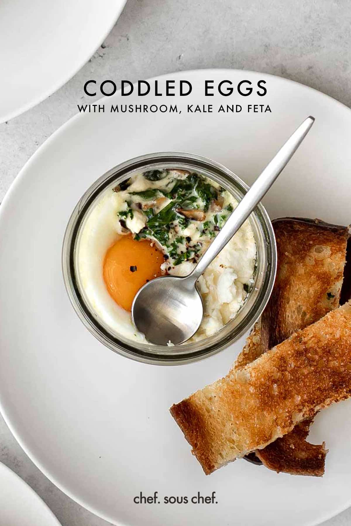 How to Coddle Eggs (Recipe with Mushrooms and Kale) Chef Sous Chef